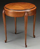 Süe et Mare, Carved Mahogany Table