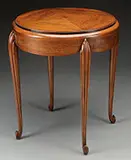Süe et Mare, Carved Mahogany Table
