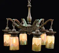 Chandelier by Quezal, offered Nov 2015