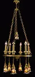 Chandelier by Quezal, offered Nov 2015