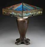 Handel, Metal Overlay Table Lamp