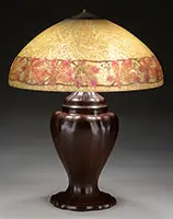 Reverse Painted Table Lamp by Handel, sold Nov 2015