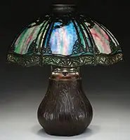 Pine Tree Overlay Table Lamp by Handel, sold Nov 2015