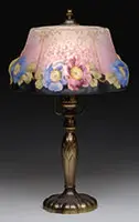Puffy Floral Boudoir Lamp by Pairpoint, offered Nov 2015