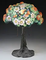 Puffy Apple Tree Table Lamp by Pairpoint, sold Nov 2015