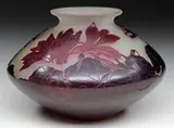 Cyclamen Cameo Vase by Galle, offered Nov 2015