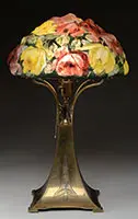 Puffy Rose Table Lamp by Pairpoint, offered Nov 2015