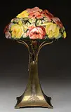 Pairpoint, Puffy Rose Table Lamp