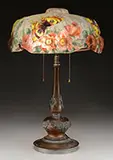 Pairpoint, Puffy Papillion Table Lamp
