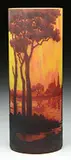 Daum, Scenic Cameo Glass Vase