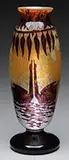 Cygnes Vase by Le Verre Français, sold Nov 2015
