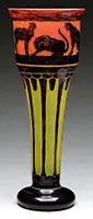 Chat Vase by Le Verre Français, sold Nov 2015