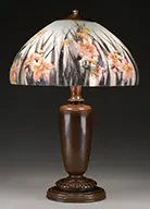 Reverse Painted Table Lamp by Handel, sold Jun 2016