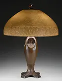 Handel, Brown Mosserine Table Lamp