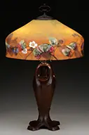 Reverse Painted Table Lamp by Handel, sold Jun 2016