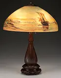 Nautical Scene Table Lamp by Handel, sold Jun 2016