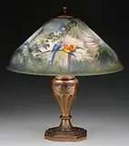 Pairpoint, Jungle Bird Table Lamp