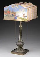 Reverse Painted Table Lamp by Pairpoint, sold Jun 2016