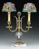 Pairpoint, Puffy Double Boudoir Lamp
