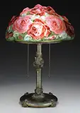 Pairpoint, Puffy Rose Bouquet Table Lamp