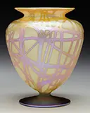 Quezal, Decorated Vase