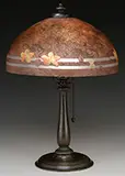 Reverse Painted Lamp by Handel, sold Jun 2016