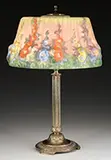 Pairpoint, Puffy Hollyhock Table Lamp