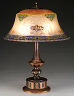 Reverse Painted Table Lamp by Pairpoint, offered Jun 2016