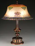 Pairpoint, Reverse Painted Table Lamp