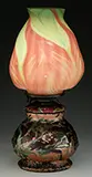 Tiffany Studios, Enameled Kerosene Lamp