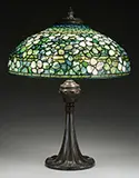 Tiffany Studios, Blue Dogwood Table Lamp