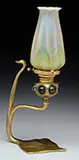 Tiffany Studios, Cobra Candlestick with Shade