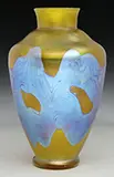 Loetz, Phaenomen Vase, Against bronze glass background