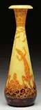 Cameo Lezards Vase by Le Verre Français, sold Jun 2016