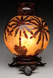 Cameo Cocotiers Night Light by Le Verre Français, sold Jun 2016
