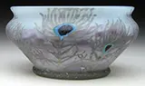 Peacock Feather Bowl by Daum, offered Jun 2016