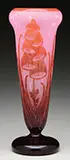 Digitalis Cameo Vase by Le Verre Français, sold Jun 2016