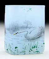 Miniature Swan Vase by Daum, offered Jun 2016