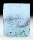 Miniature Swan Vase by Daum, offered Jun 2016