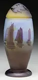 Nautical Cameo Glass Covered Jar by Galle, offered Jun 2016