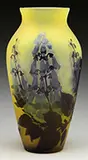 Bellflower Cameo Vase by Galle, offered Jun 2016