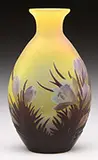 Mold Blown Crocus Vase by Galle, offered Jun 2016