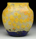 Cameo Glass Vase by Daum, offered Jun 2016