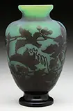 Grape Cameo Vase by Galle, offered Jun 2016
