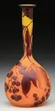 Cameo Glass Banjo Vase by Galle, offered Jun 2016