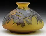 Glass Vase by Galle, offered Nov 2016
