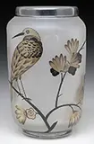 Daum, Art Deco Cameo and Enameled Vase