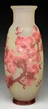 Mold Blown Apple Blossom Vase by Galle, offered Nov 2016