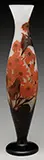 Floral Cameo Glass Vase by Galle, offered Nov 2016