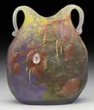 Cameo and Enameled Handled Vase by Daum, offered Nov 2016